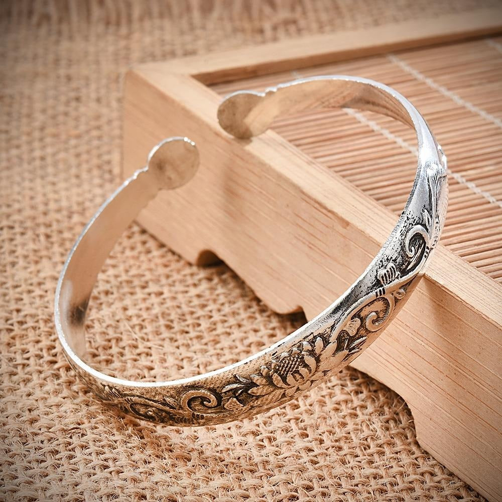 Bracelet Rigide Lotus Femme