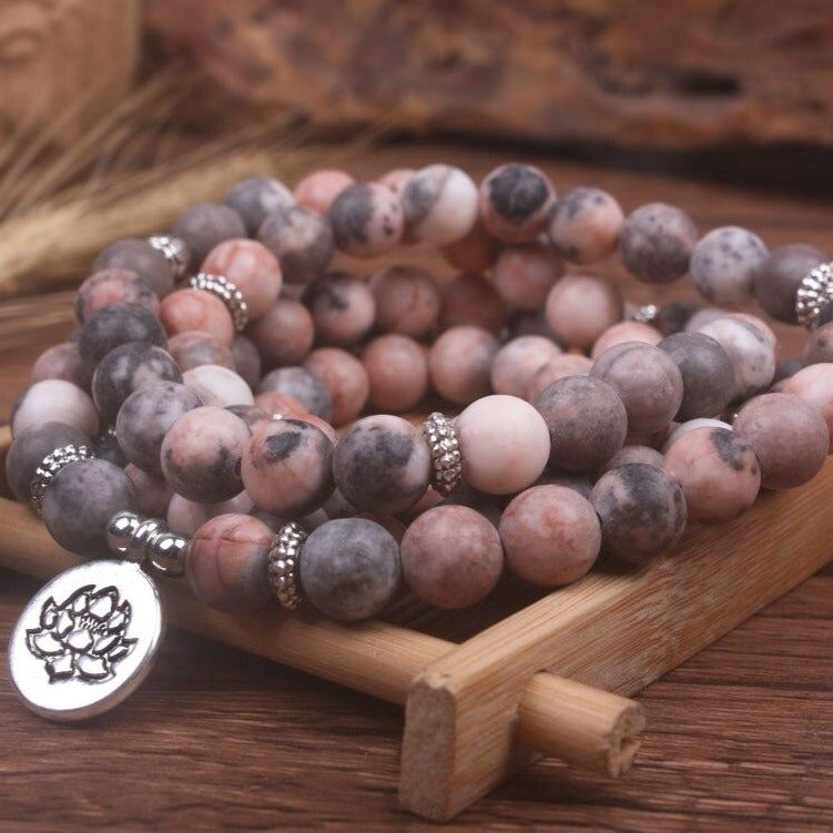 Bracelet Mala Bois De Rose Lotus