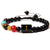 Bracelet Avec 7 Chakras Et Initial Andi,  bracelet les 7 chakras
