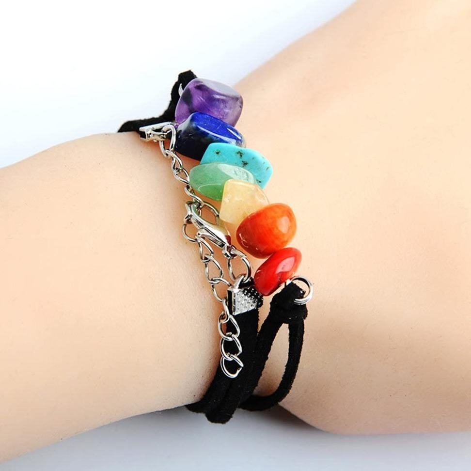 Bracelet 7 Chakras Pierre Naturelle vertus