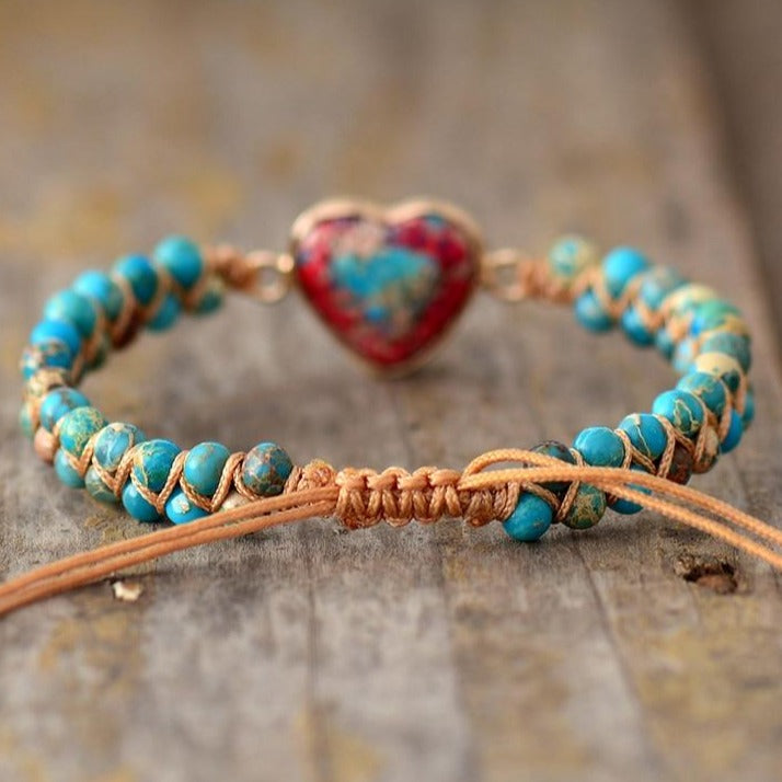 Bracelet Jaspe Dalmatien