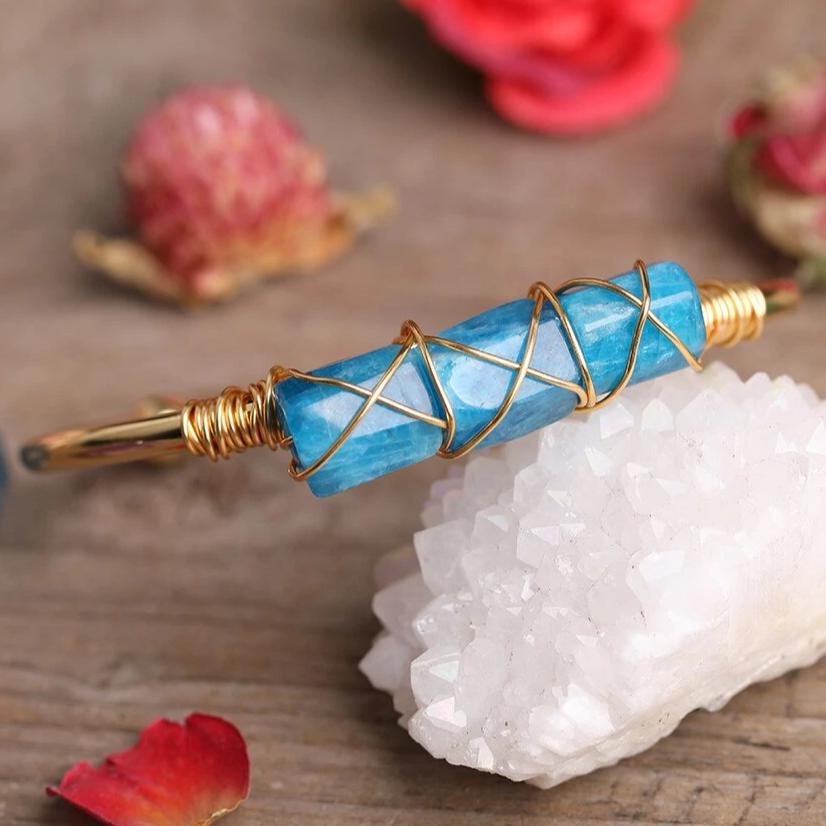 Bracelet En Apatite Naturelle