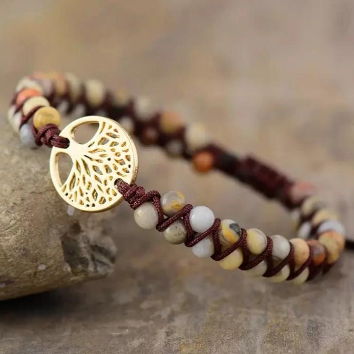 Bracelet Avec Arbre De Vie En Perles