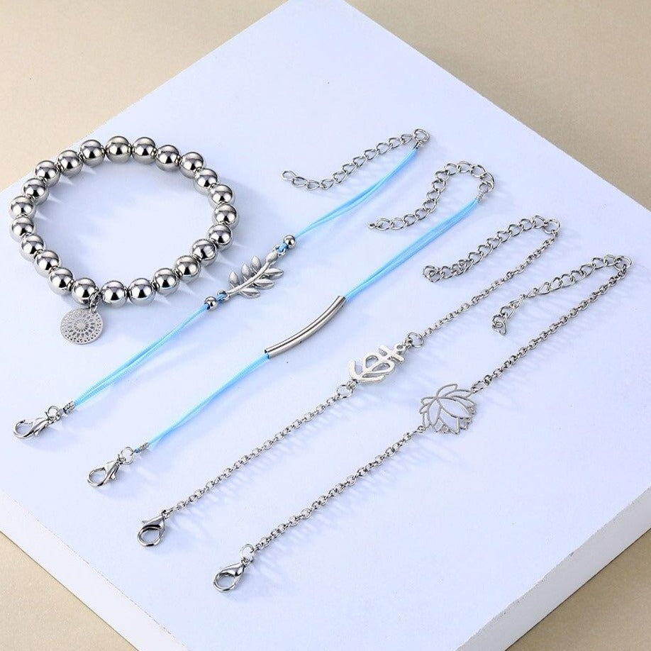 Bracelet Ancre Lotus