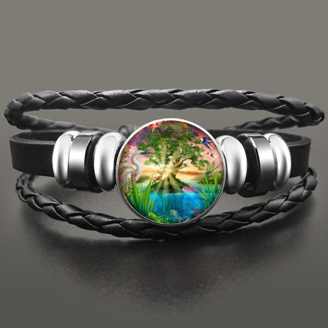 Bracelet Arbre De Vie Cuir