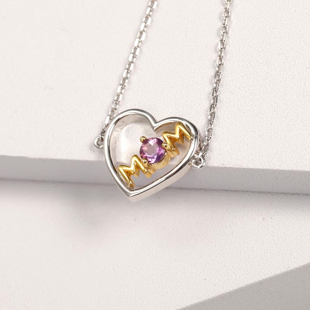 Bracelet Cœur Maman (Mois de Naissance) or