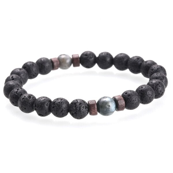 Bracelet Bouddha Pierre De Lave