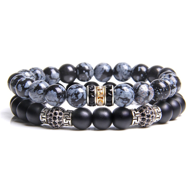 Bracelet Pour Homme Tendance (En Perles)