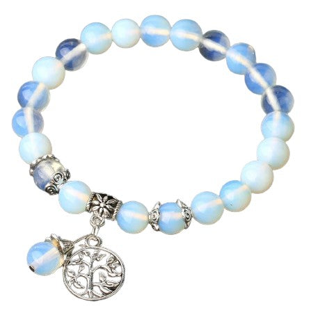 Bracelet Arbre De Vie En Perles d'Opale