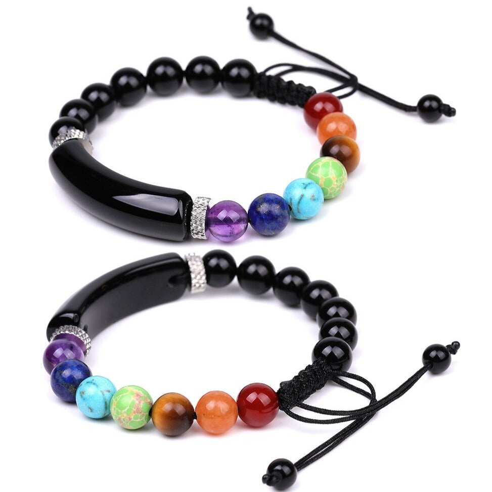 Bracelet Shamballa Avec 7 Chakras Dream,  bracelet quartz rose 7 chakras