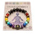 Bracelet 7 Chakras Tibetain Vraies Pierres Naturelles Autumn,  bracelet equilibre 7 chakras homme
