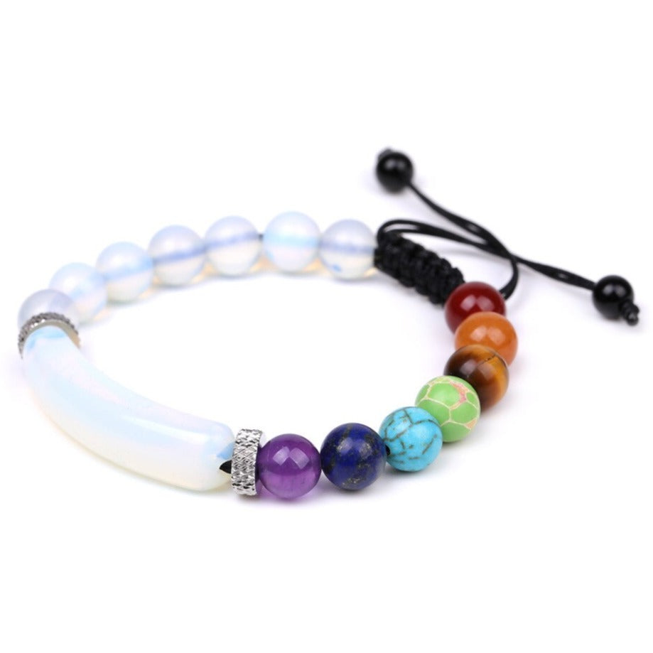 Bracelet Shamballa Avec 7 Chakras Corinne,  bracelet 7 chakras homme