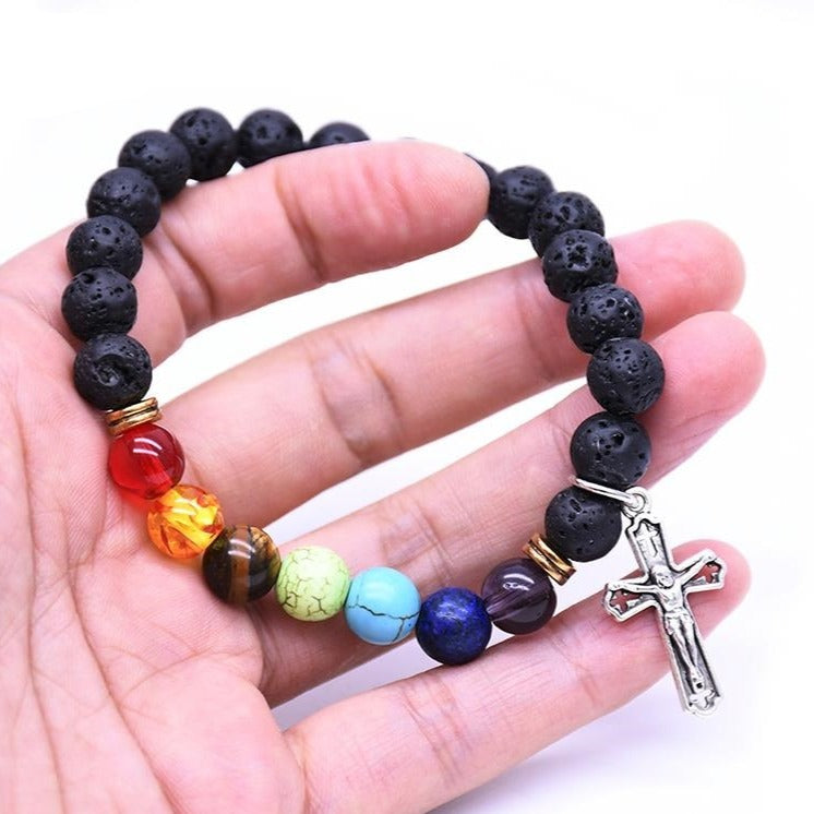 Bracelet 7 Chakras Purification Et Guerison Brynleigh,  bracelet equilibre 7 chakras homme