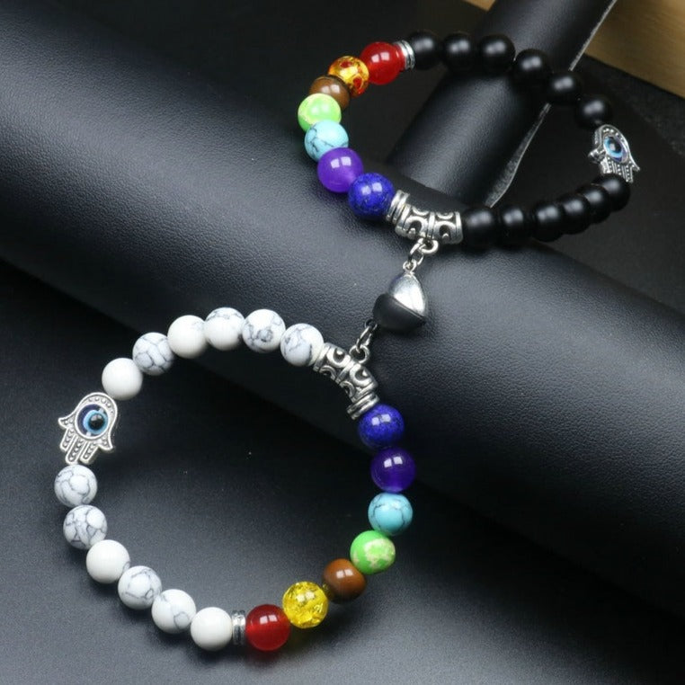 Bracelet 7 Chakras Amour A Distance Kali,  bracelet reiki 7 chakras