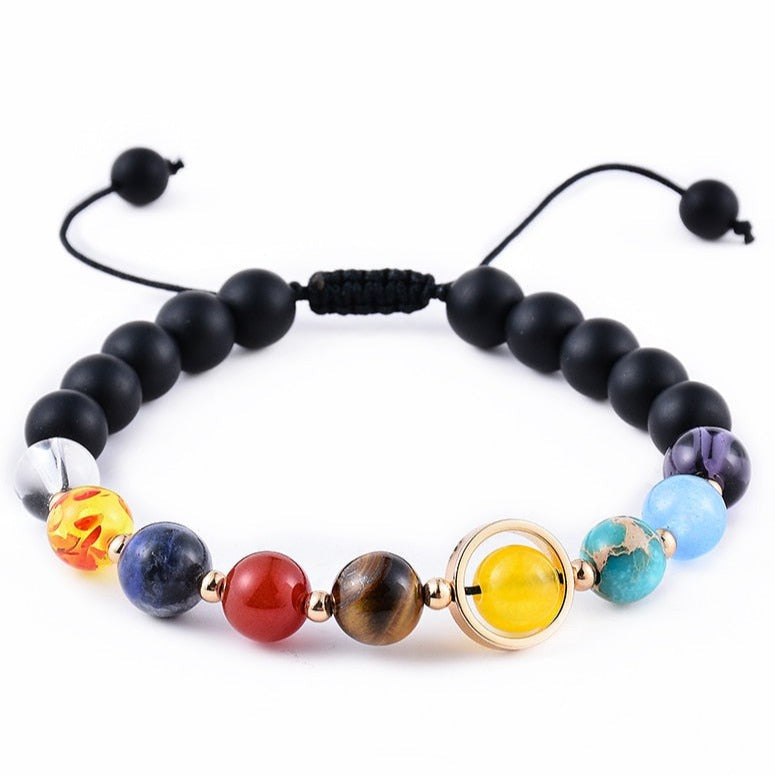Bracelet 7 Chakras Et 12 Constellations Shamballa Brittany,  bracelet 7 chakras bois