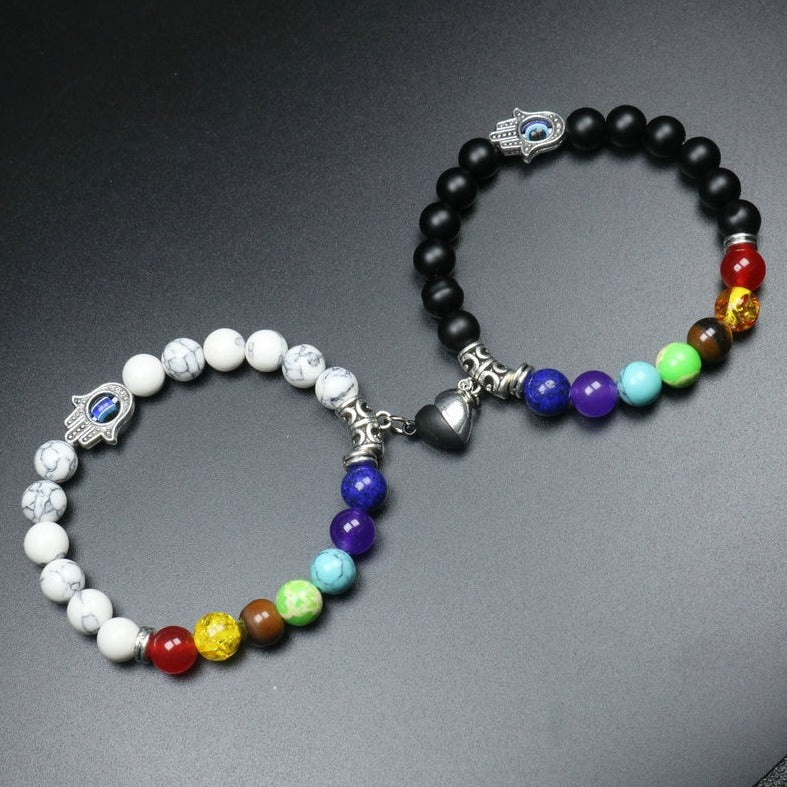Bracelet 7 Chakras Amour A Distance Kali,  bracelet 7 chakras homme