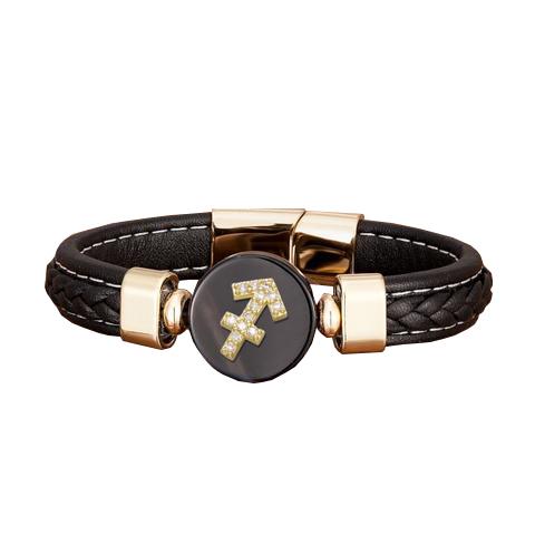 Bracelet Signe Astrologique Sagittaire (Cuir)