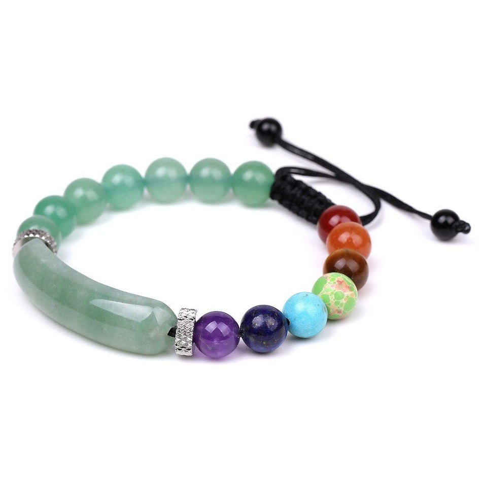 Bracelet Shamballa Avec 7 Chakras Landry,  bracelet 7 chakras guerison