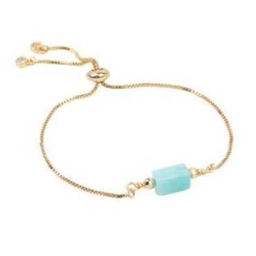 Bracelet Pierre Bleu Lithothérapie Amazonite