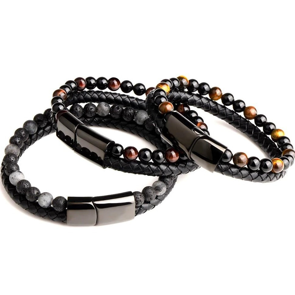 Bracelet Oeil Du Tigre Homme Pierre véritable