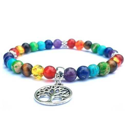 Bracelet Harmonisation 7 Chakras Arbre De Vie