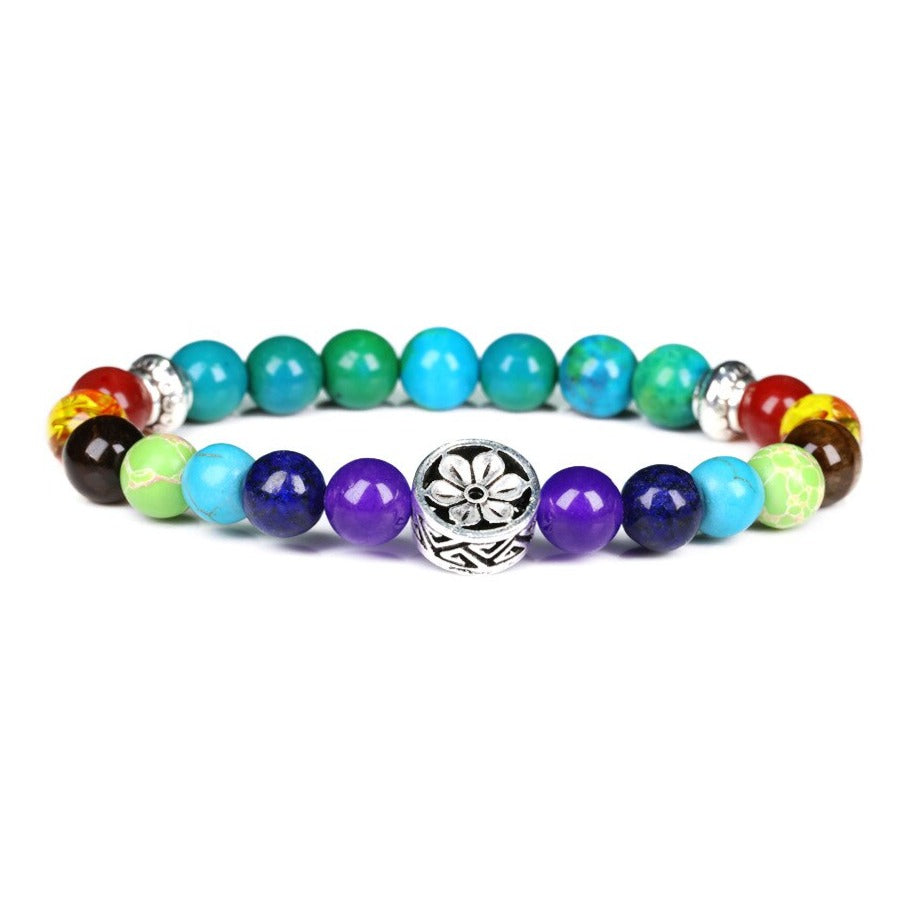 Bracelet 7 Chakras Guerison Et Amour Sariah,  bracelet shamballa 7 chakras