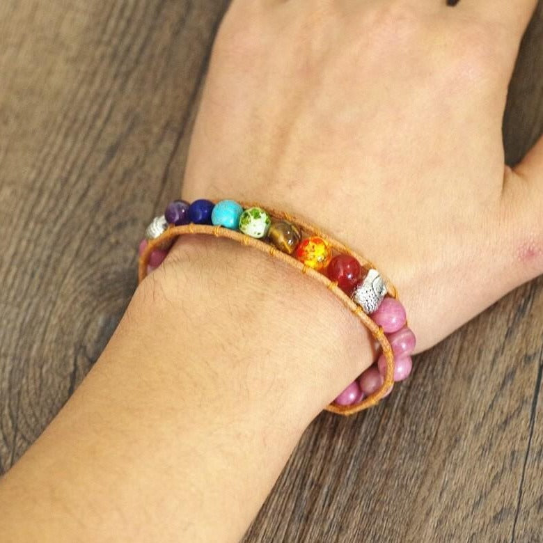 Bracelet 7 Chakras Bouddha perles