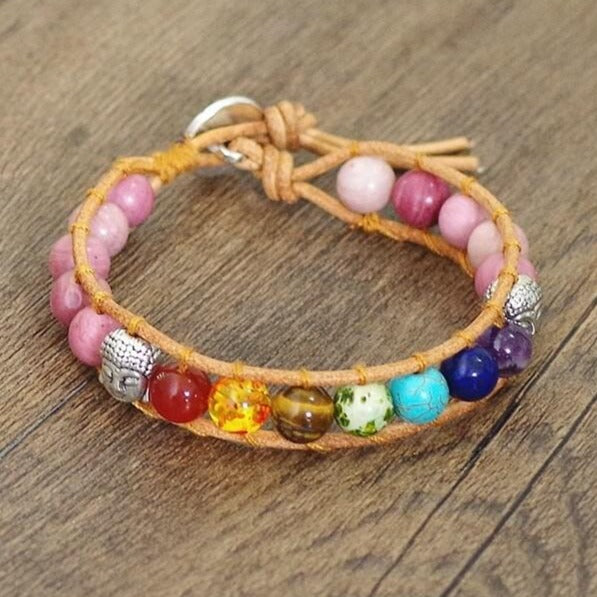 Bracelet 7 Chakras Bouddha femme