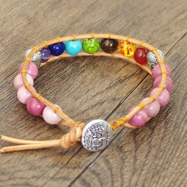 Bracelet 7 Chakras Bouddha pierre