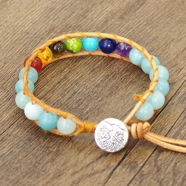 Bracelet 7 Chakras Guérison Perles
