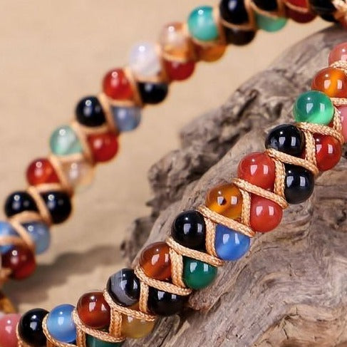 Bracelet Boule 7 Chakras perles